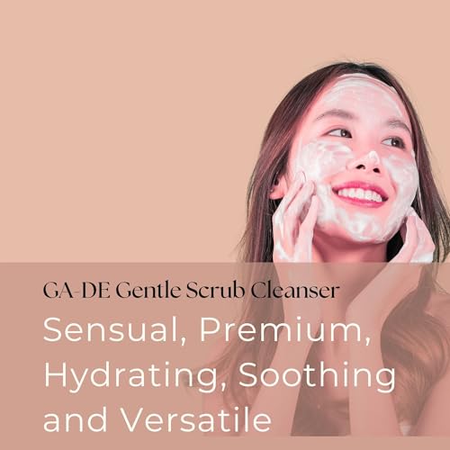 GA-DE Gentle Scrub Cleanser - Exfoliating Face Scrub with Hyaluronic Acid, Panthenol, and Vitamin E - Infused with Silica Beads - 6.7 oz