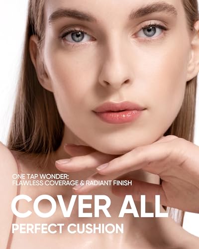 SKINTIFIC Cushion Foundation - Full Coverage, Waterproof, Oil-Control