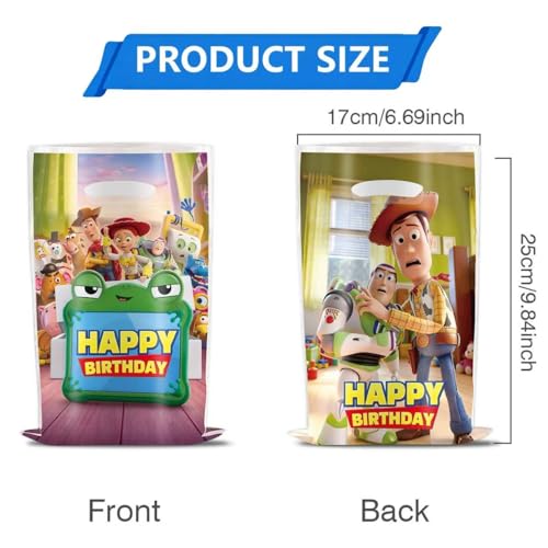30-Pack Toy InspirationStory Party Gift Bags - Sturdy & Odorless