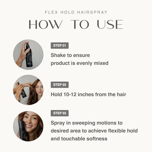Harmonize Beauty Flex Hold Non-Aerosol Hairspray - All-Day Flexible Hold with Aloe Vera - 6.76 fl oz