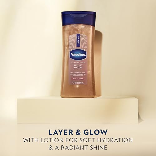 Vaseline Glazed & Glisten Shimmer Body Oil - 6.8 oz