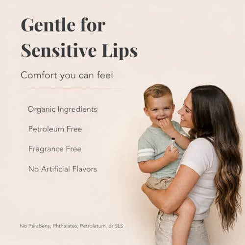 Kind Lips Sweet Mint Organic Lip Balm Natural Moisturizing Lip Care 2 Pack