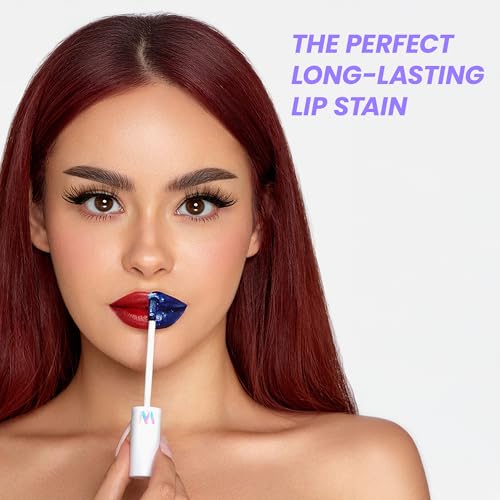 Wonderskin Lip Stain Masque (Hayley) Long-Lasting, Waterproof Lip Tint Peel-Off