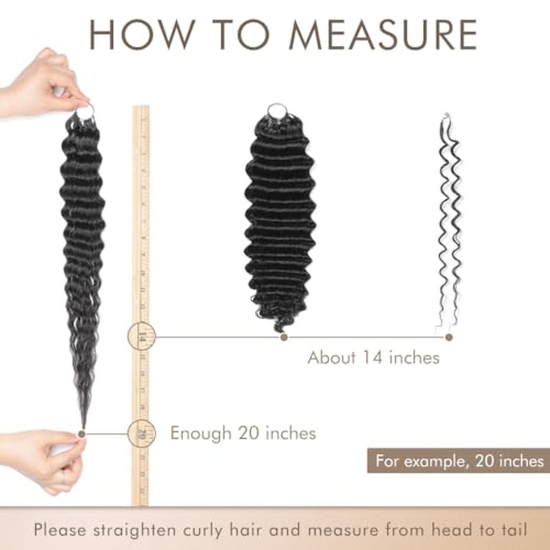 GUDOZO 18 Inch Deep Wave Crochet Hair for Black Women - 125g