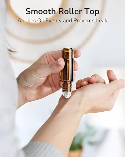 ULG Essential Oil Roller Bottles 10ml, 48-Pack