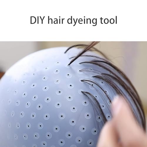 GELMAY Silicone Highlight Caps Set - 8 Reusable Hair Dyeing Tools