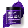 Purple Hair Mask for Gray & Silver Hair – Deep Conditioning Toner, 8oz