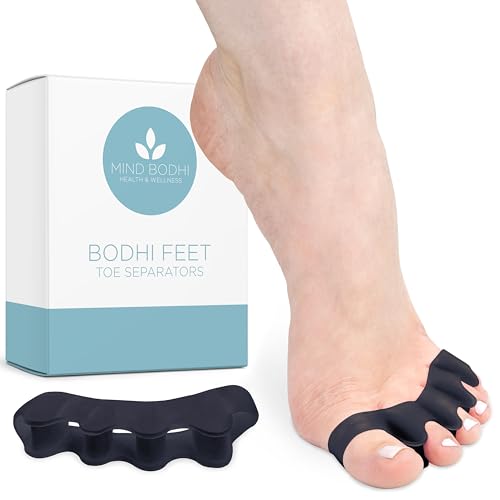Toe Separators for Men & Women - Black Gel Spacers
