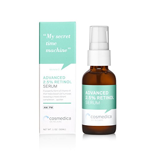 Retinol Serum 2.5%, 1oz & Retinol Cream 2oz Complete Anti Aging Skincare Combo Set