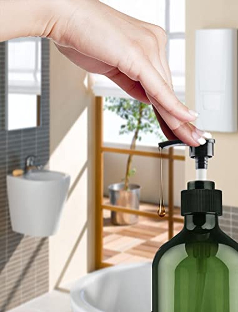 500ml Refillable Pump Dispenser Bottles - 3 Pack, BPA-Free