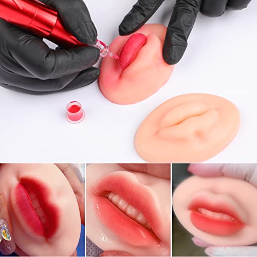 3D Silicone Practice Lips for Permanent Makeup Tattooing