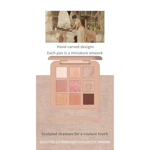 Grospe 9-Color Eyeshadow Palette - Matte, Shimmer & Glitter
