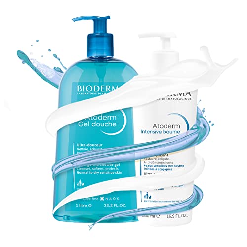 Bioderma Atoderm Shower Gel - Moisturizing Body and Face Wash, 6.67 Fl Oz