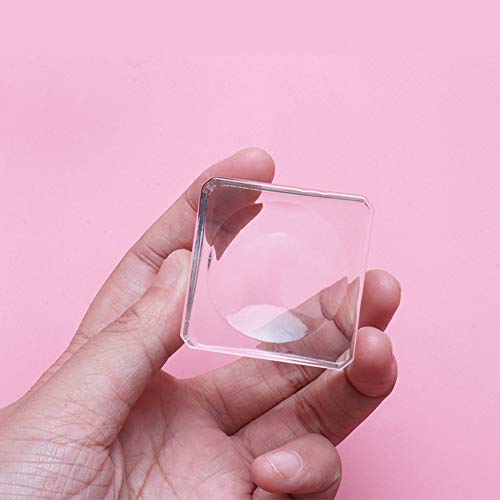 3-Piece Crystal Glass Eyelash Glue Palette Pads