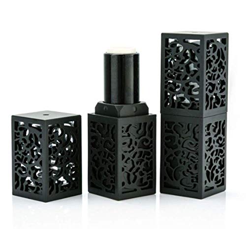Black Lip Balm Tubes 5ML - 10 Pack Refillable Plastic Containers