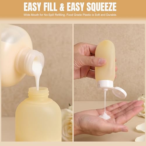 DEWSENSI 20-Pack TSA Approved Travel Bottles Set for Toiletries