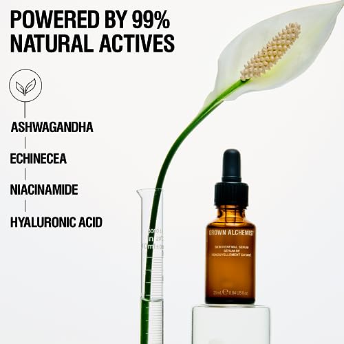 Grown Alchemist Skin Renewal Anti Aging Serum. With Ashwagandha, Niacinamide & Hyaluronic Acid. Hydrating, Firming for Dark Spots & Wrinkles (25ml)