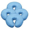 London Linens Extra Thick 100% Cotton Flannel Massage Face Cradle Cover 4 Pcs Baby Blue