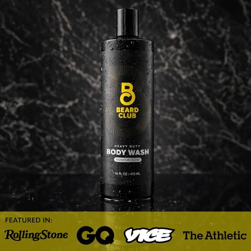 The Beard Club Mens Body Wash ? Heavy Duty Shower Gel for Men with Exfoliating Clean, Rich Lather & Signature Scent ? Men¡¯s Body Wash for Deep Cleansing & Fresh Skin ? 16 fl oz