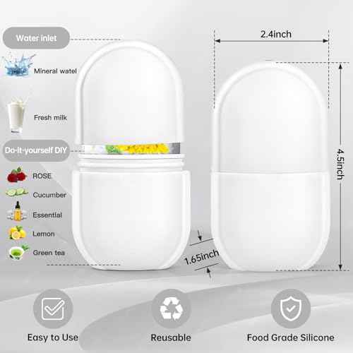 Upgraded Ice Facial Roller for Face and Eye Beauty, Gua Sha Massage, Silicone Ice Mold