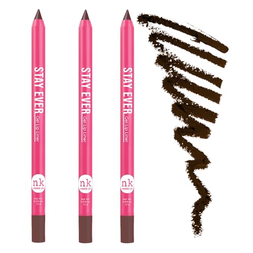 3-Pack Tiramisu Matte Lip Liner Gel - Smudge-Resistant