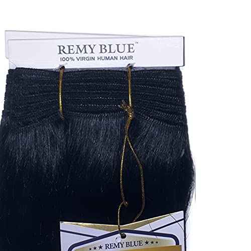 New Remy Yaky-Remy Blue 100% VIRGIN Human Hair Weave- Shed Free&Tangle Free (#1B, 12¡± packs of 2)