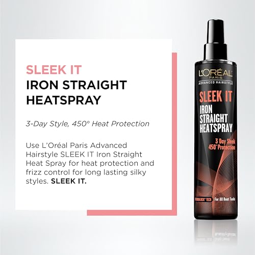 L'Oréal Paris Sleek It Heat Protectant Spray, 5.7 oz
