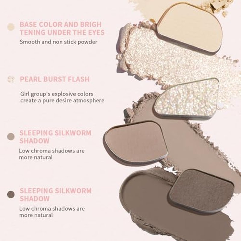 4 Color Matte Eyeshadow Palette - High Pigment for All Occasions