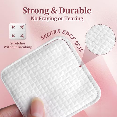 Large Cotton Pads 150 Count – Triple-Layer, Tear-Resistant Rounds