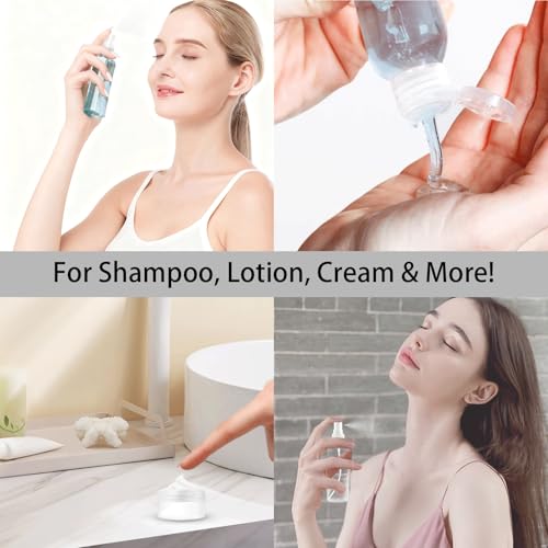 Travel Bottles Set TSA Approved Leak-Proof Reusable Cosmetic Containers
