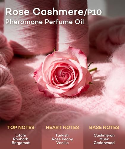 Rose Cashmere Pheromone Perfume Oil Roll-On for Women, 10ml