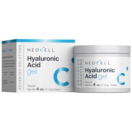 NeoCell Hyaluronic Acid Moisturizer | 4 oz | Moisturizing Topical Gel Cream | for Face and Neck | Advanced Skin Hydration