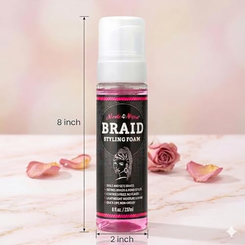 Nicole & Alyssa Braid Styling Foam 8oz – Extra Hold