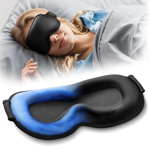 3D Cooling Gel Weighted Eye Mask for Sleep & Migraine Relief
