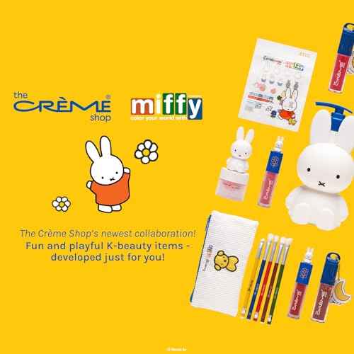 The Cr?me Shop Miffy Tinted Lip Balm with adorable Miffy cap, with Hyaluronic Acid and Murumuru to moisturize, soften and visibly improve chapped or dry lips - Magnificent Marchmallow