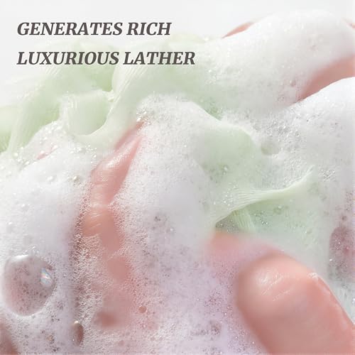 Loofah Body Scrubber Sponge for Shower - White, 1 Pack - Exfoliating Bath Loofa