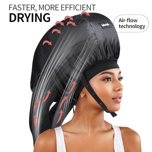 Bonnet Hair Dryer for Curly Hair with Diffuser Cap