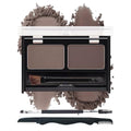 Eyebrow Powder Kit-Waterproof Two Colors Brow Powder Tinted Palette Long Lasting Up to 16H, Brown/Dark Brown Brow Filler Defined&Sculpt Natural Eyebrow Makeup for Sparse Brow with Brow Brush &Razor-03