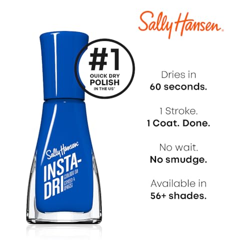 Sally Hansen Insta-Dri Nail Polish Up In The Clouds - Pack of 2, Fast Drying 0.31 fl oz