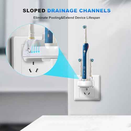 Charger for Oral-B Electric Toothbrush, Compatible with Oral-B io4/io5/io6, Genius 8000/9000, Pro 1000/2000/3000/5000, 3709/3728/3756 | Direct Plug-in Waterproof Outlet Charger Base Hygienic White