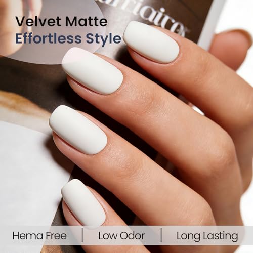 Zooni Hema-Free White Gel Nail Polish Z002N 12ML - Long Lasting, High Gloss