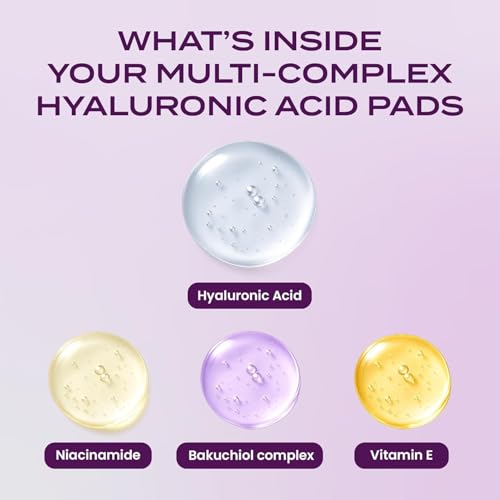 Body Restore Bakuchiol Toner Pads 60 Count ? Gentle Retinol Alternative for Dark Spots & Wrinkles, Korean Skin Care Exfoliating Pads with Niacinamide, Hyaluronic Acid & Bakuchiol Serum, Anti-Aging