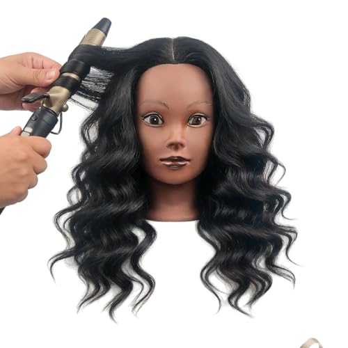 African Mannequin Head with Pre-Stretched Braiding Hair