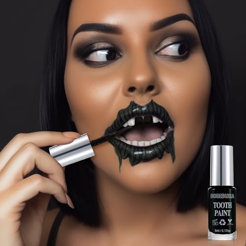 Black Tooth Paint for Cosplay & Halloween Makeup