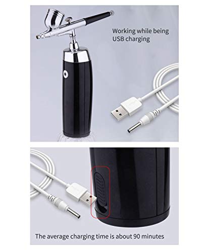 Rechargeable Airbrush Set with Mini Air Compressor for Makeup