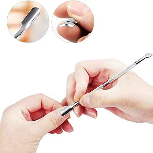 6PCS Cuticle Trimmer with Cuticle Pusher,Cuticle Kit Cuticle Nippers Manicure Set Pedicure Tools Nail Tools Professional Cuticle Cutters for Nails Professional Manicure and Pedicure Set Nail Care Kit