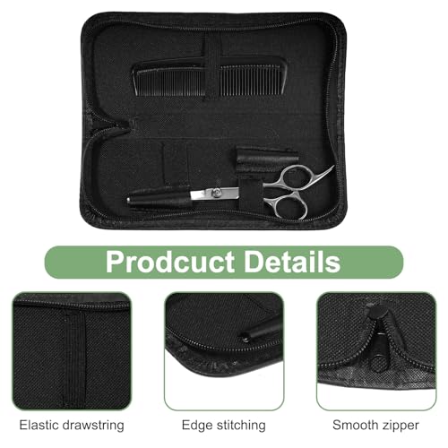 Black Oxford Scissor Case for Hairstylists | Portable Shear Holder