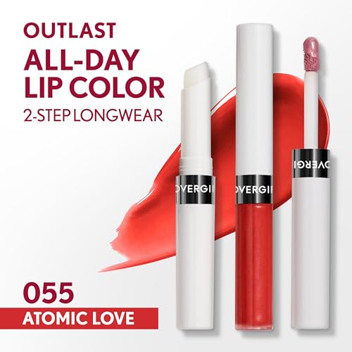 Covergirl Outlast All-Day Lip Color 055 Atomic Love - 1 Pack, 24-Hour Hydrating Lipstick