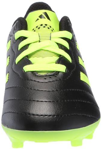 adidas Kids Goletto VIII Firm Ground Sneaker, Black/Lucid Lemon/Lucid Lemon, 9.5 US Unisex Toddler