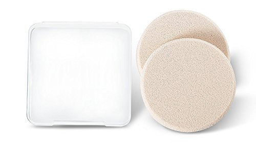 OWLFAVO Round Makeup Sponges with Travel Case - 2pcs